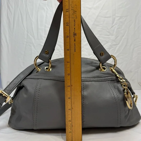 Michael Kors Charcoal Satchel with Gold Accents - Picture 13 of 15